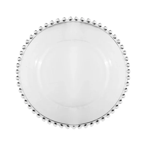 en ligne Côté Table Assiette Plate En Verre D26cm – Perloa 1