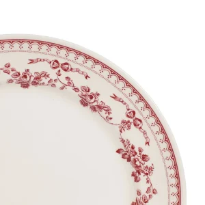 marques pas cher Comptoir De Famille Assiette Plate En Faïence Bordeaux D26cm – Faustine 6