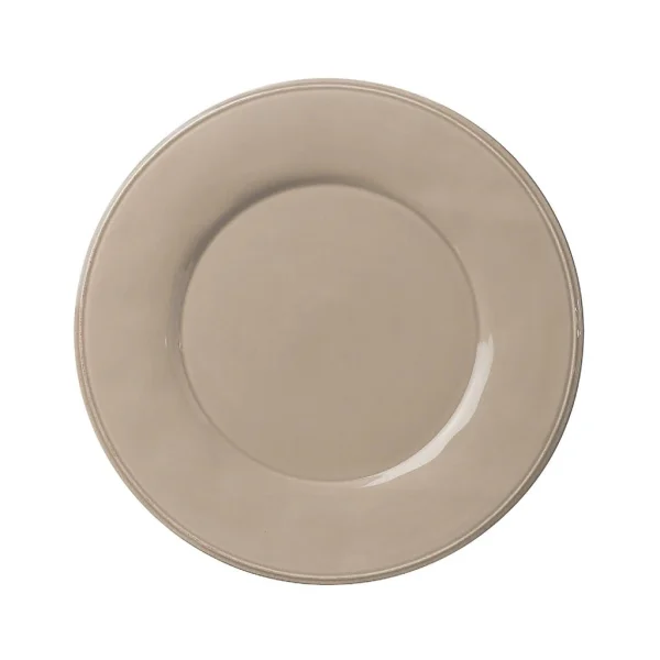 Nouveau Côté Table Assiette Plate En Faïence Mastic D28.5cm – Constance 1