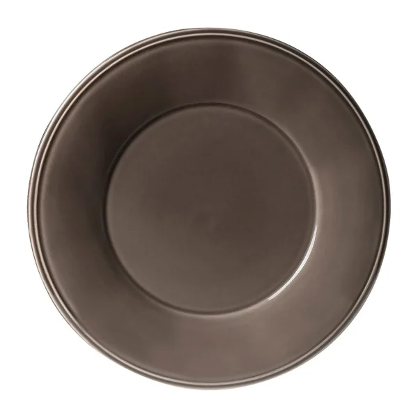 Côté Table Assiette Plate En Faïence Poivre D28.5cm – Constance prix le plus bas 1