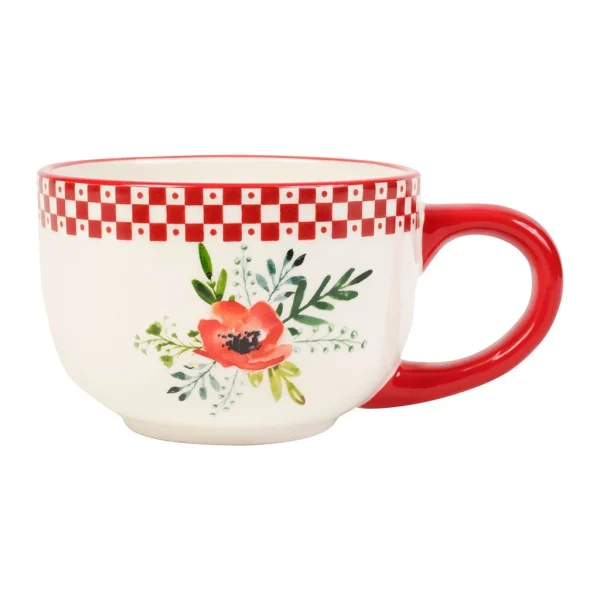 Comptoir De Famille Tasse En Domilite Rouge – Blandine 1