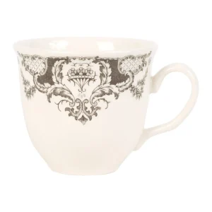 Comptoir De Famille Tasse Thé Et Sous-tasse En Faïence Gris – Clothilde 7