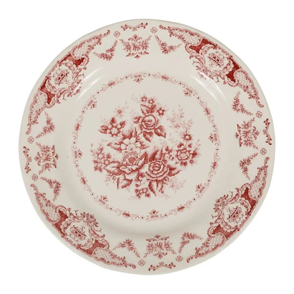 Comptoir De Famille Assiette Plate En Faience Bordeaux D26cm – Clothilde Paiement sécurisé 1