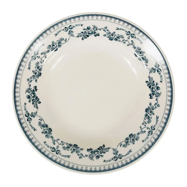 Comptoir De Famille Assiette Creuse En Faïence Bleu Ancien D23cm – Faustine 3