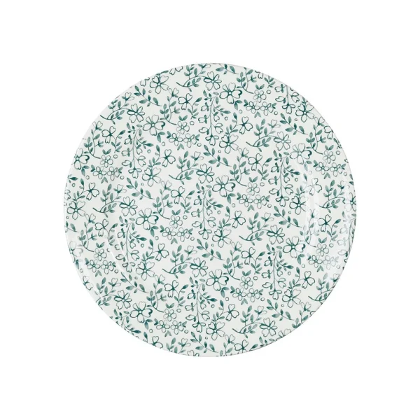 Comptoir De Famille Assiette Dessert En Faïence Vert D20cm – P’tites Fleurs magasins pour 1