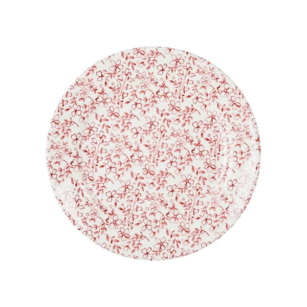 magasin Comptoir De Famille Assiette Dessert En Faïence Bordeaux D20cm – P’tites Fleurs 1