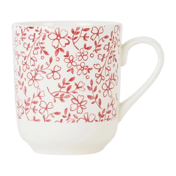 exclusivement disponibles Comptoir De Famille Tasse Haute En Faîence Bordeaux – P’tites Fleurs 1