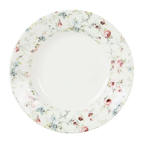 Comptoir De Famille Assiette Creuse En Faïence Multicolore D23cm – Fleurs Champs 3