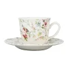 Comptoir De Famille Tasse Et Sous-tasse En Faïence Multicolore – P’tites Fleurs 13