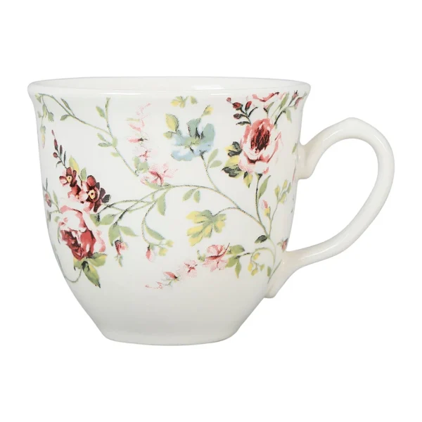 Comptoir De Famille Tasse Et Sous-tasse En Faïence Multicolore – P’tites Fleurs Prix très abordable 3