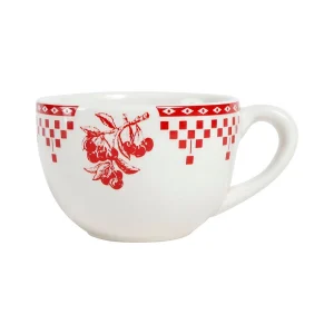 Comptoir De Famille Tasse à Thé Et Sous-tasse En Faïence Damier Rouge – Campagne vente en ligne pas cher 9