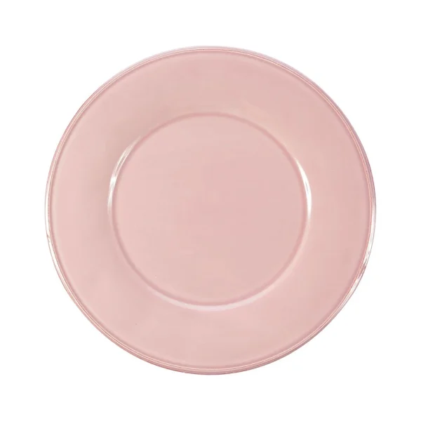 Côté Table Assiette A Dessert En Faïence Rose Poudré D23.5cm -constance Retour Facile et Gratuit 1