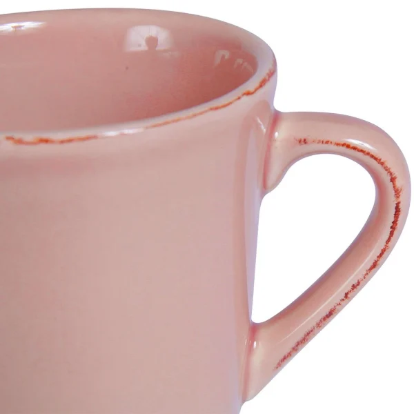 Côté Table Mug Americain En Faïence Rose économies garanties 4