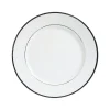 Côté Table Assiette Plate En Porcelaine Blanc Et Platine D27cm -ginger 14