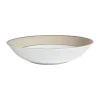 Côté Table Assiette Creuse En Porcelaine Perle Et Platine D23cm – Ginger 14