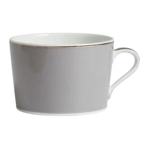 magasin en ligne Côté Table Tasse Et Sous-tasse En Porcelaine Gris Et Platine – Ginger 10