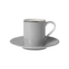 Côté Table Tasse à Café Et Sous-tasse En Porcelaine Gris Et Platine – Ginger online boutique 11