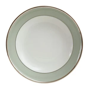 Livraison rapide Côté Table Assiette Creuse En Porcelaine Vert D’eau Et Platine D23cm – Ginger 10