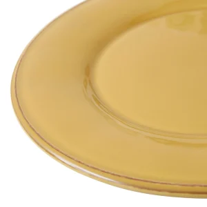 shopping pas cher Côté Table Assiette à Dessert En Faïence Moutarde D23.5cm – Constance 9