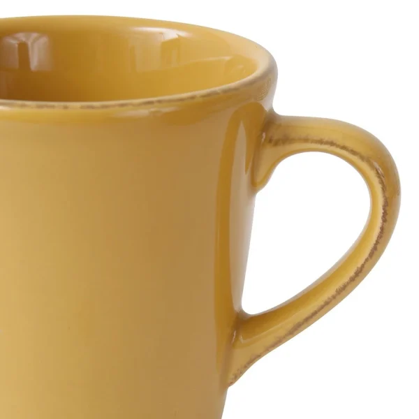 Côté Table Mug Americain En Faïence Moutarde Authenticité garantie 4