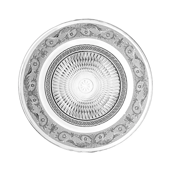 Côté Table Assiette Plate En Verre D25cm – Classica en promotion 1