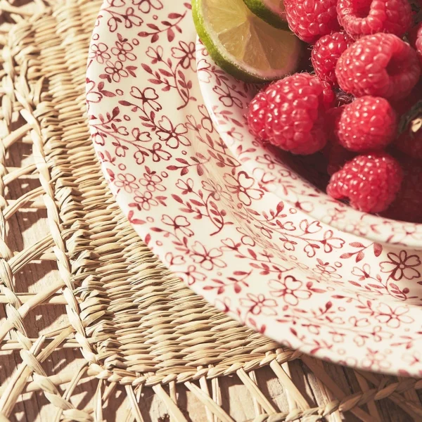 Comptoir De Famille Assiette Plate En Faïence Bordeaux D26cm -p’tites Fleurs nouvelle saison 4