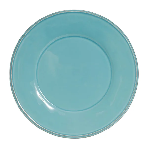 magasin en ligne france Côté Table Assiette Plate En Faïence Turquoise D28.5cm – Constance 1