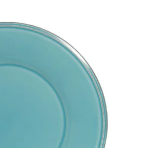 Côté Table Assiette à Dessert En Faïence Turquoise D23.5cm – Constance 9