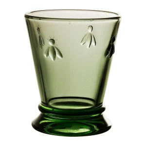 Côté Table Gobelet Abeilles Vert En Verre 16