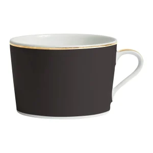 Côté Table Tasse Et Sous-tasse En Porcelaine Noir Et Doré – Ginger 10