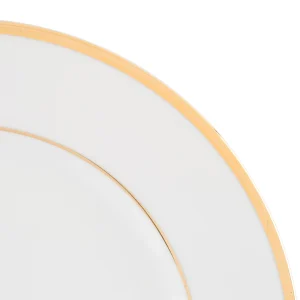 Côté Table Assiette De Présentation En Porcelaine Blanc Et Platine – Ginger Neuve avec étiquette 12