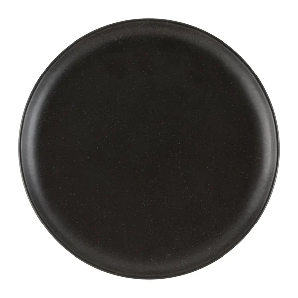 Côté Table Assiette Plate En Grès Noir D27cm – Ingrid 1