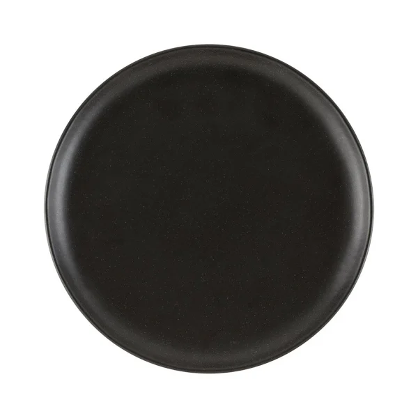 Côté Table Assiette à Dessert En Grès Noir D21cm – Ingrid prix pas cher 1