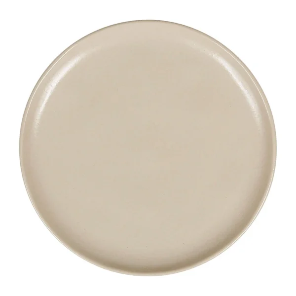 Côté Table Assiette Plate En Grès Sable D27cm – Ingrid 1