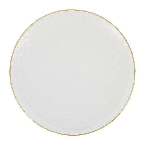 Côté Table Assiette Plate En Verre Doré D22cm – Orphee 1