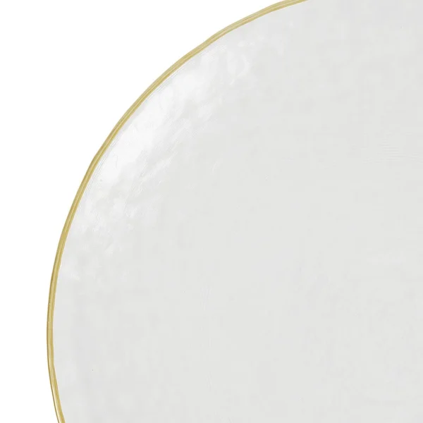 Côté Table Assiette Plate En Verre Doré D22cm – Orphee 3