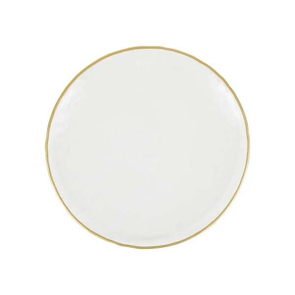 beauté Côté Table Assiette à Dessert En Verre Doré D22cm – Orphee 1