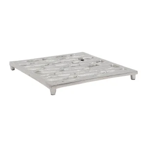 Côté Table Dessous De Plat En Aluminium Gris Argent – Ocean 9