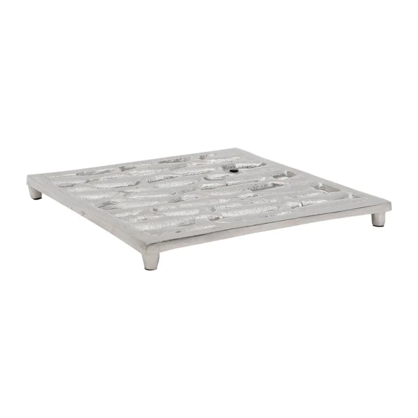 Côté Table Dessous De Plat En Aluminium Gris Argent – Ocean 4