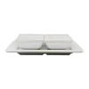 Côté Table Lot De 4 Coupelles Avec Plat En Grès Réactif Blanc – Flore guranteed de qualité 17