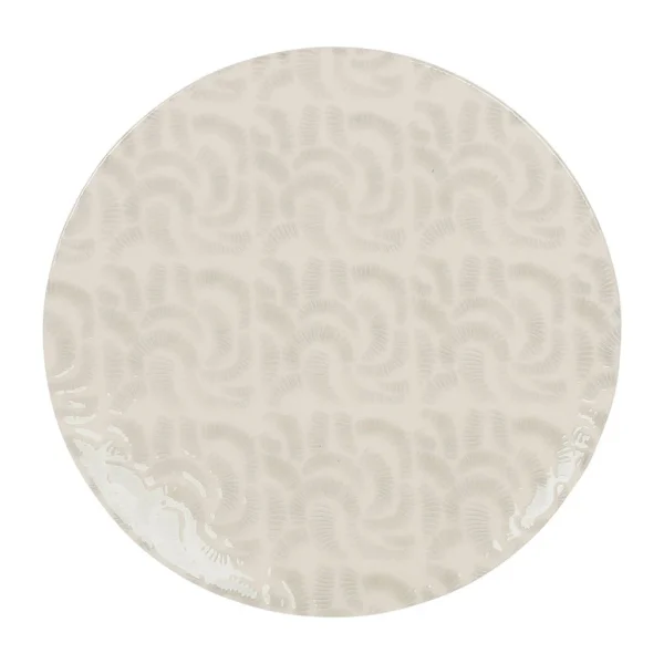 Côté Table Assiette Plate Gris Réactif D27.5cm En Faience – Bordemer vente luxe pas cher 1