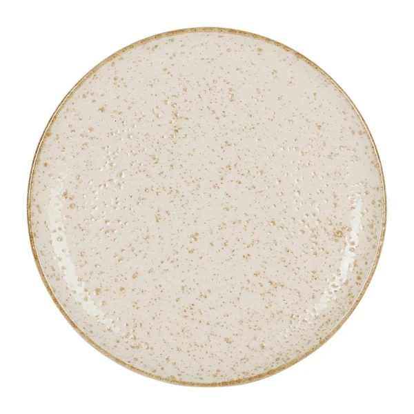 Côté Table Assiette Plate Beige D27.5cm En Faience – Lisere magasin pas cher 1