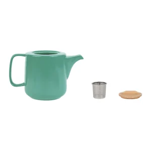 Jardin D’Ulysse Coffret Théière Avec 2 Mugs En Porceliane Vert D’eau Et Son Plateau – Eliska 12