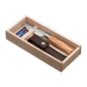 luxe soldes Couteau Plumier N°08 Inox Olivier Et Etui Naturel – Opinel 9