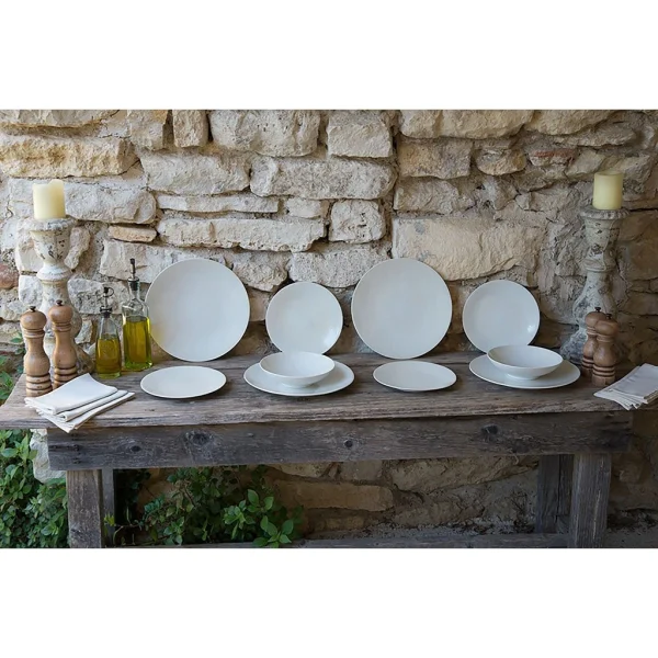 Table Passion Assiette Calotte En Grès Crème D19cm – Vesuvio excellent qulity 10