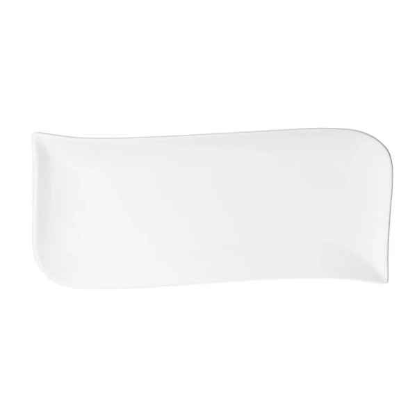 Table Passion Plat Rectangulaire En Porcelaine Blanc D32cm – Melody 1