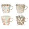 mode Table Passion Lot De 4 Tasses En Grès Multicolore – Boheme 10