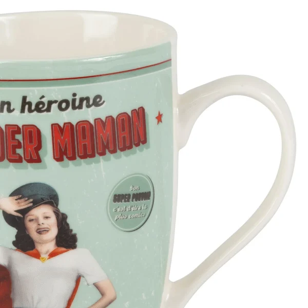 De super promotions disponibles Natives Mug En Porcelaine Vert – Wonder Maman Vert 3