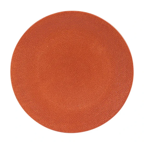 boutique en france Table Passion Assiette Plate En Gres Terracotta D27cm – Vesuvio 1