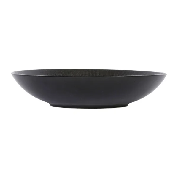 Large choix en ligne Table Passion Assiette Calotte En Gres Noir D25cm – Vesuvio 1